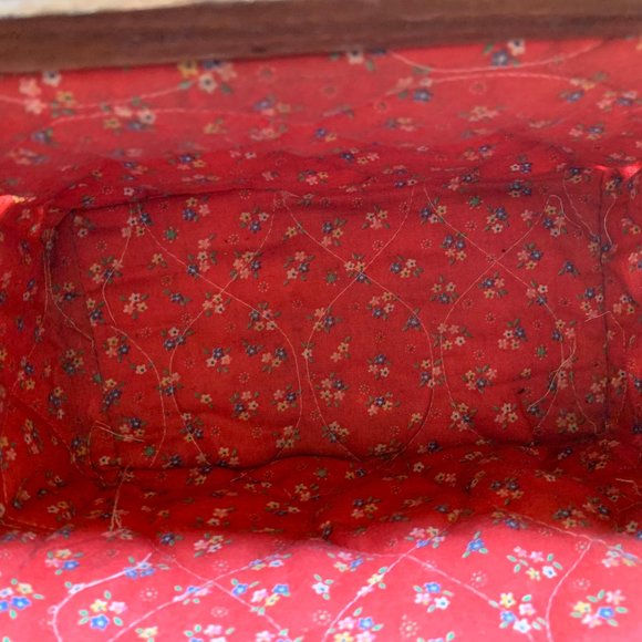 Vintage - Caro Nan - Basket Purse Painted Mushrooms Ladybug - Picture 14 of 15